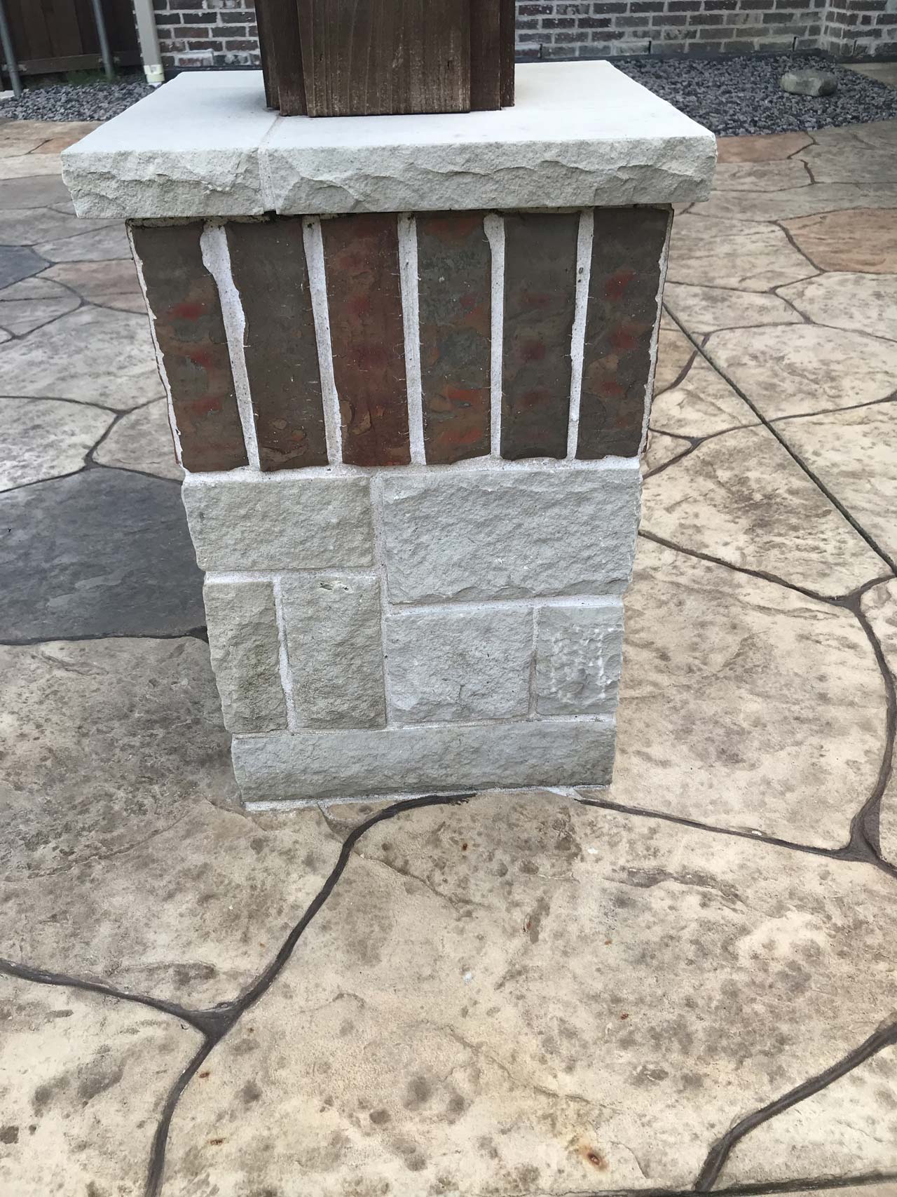 Clean driveway after pressure washing