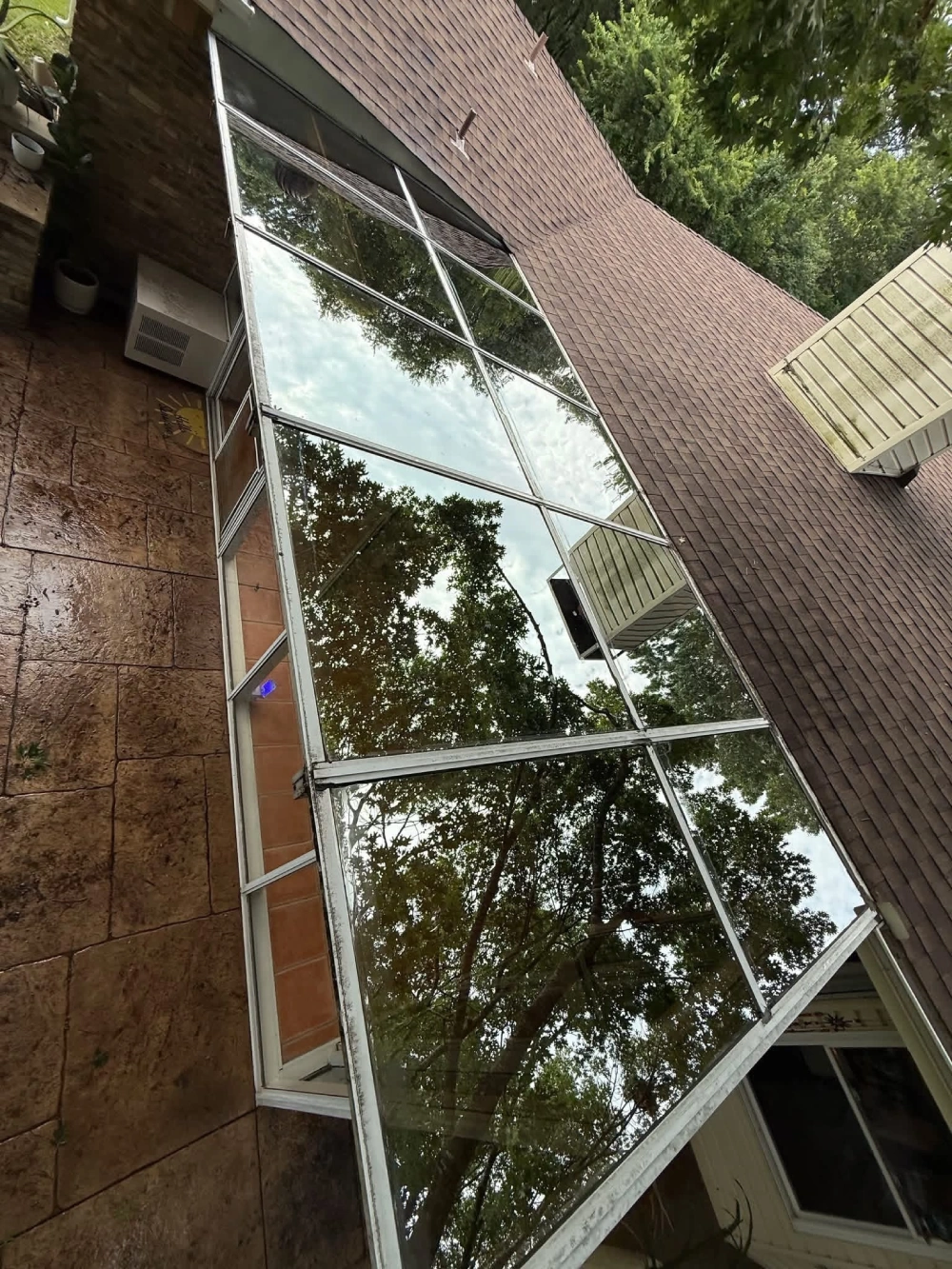 Interior & exterior window cleaning.